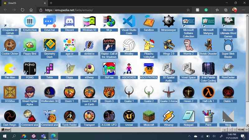EmuOS: Jouez gratuitement aux jeux classiques sur un navigateur