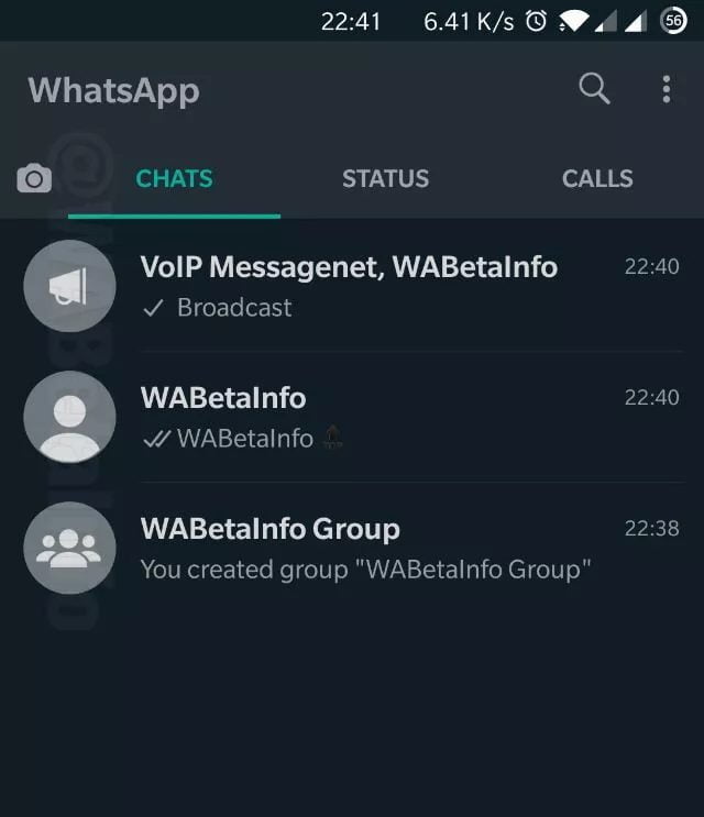 WhatsApp pour Android obtient un mode sombre